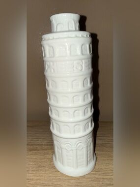 LEANING TOWER OF PISA ceramic cheese shaker.